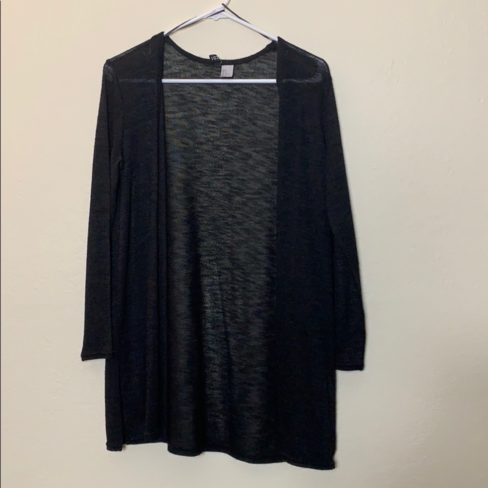 Sheer open cardigan